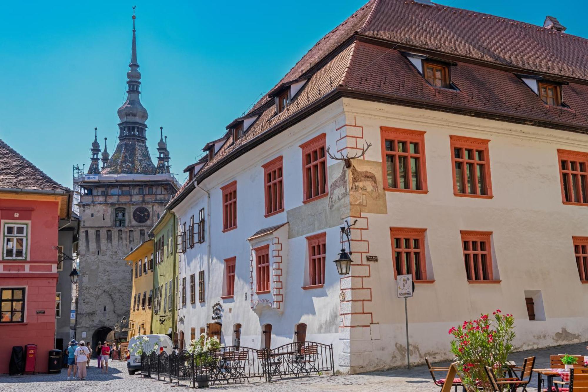 Готель Casa Cu Cerb Сігішоара Екстер'єр фото